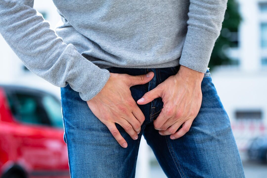 douleur à l'aine chez un homme atteint de prostatite calculeuse